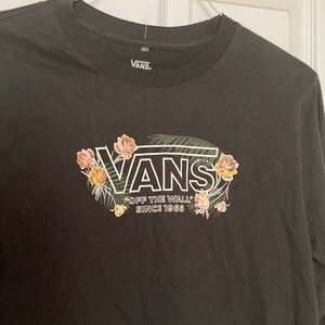 Vans crop long sleeve t.